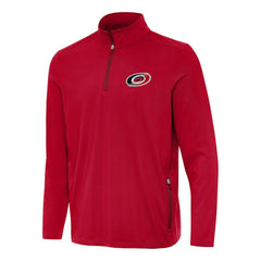Carolina Hurricanes - Antigua Perilous Quarter-Zip Sweatshirt Red