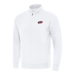 Carolina Hurricanes - Antigua Victory Quarter-Zip Mock Sweatshirt White