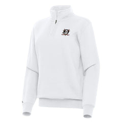 Anaheim Ducks - Antigua Women's Victory Quarter-Zip Sweatshirt White