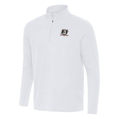 Anaheim Ducks - Antigua Intent Quarter-Zip Top White