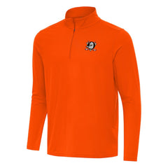 Anaheim Ducks - Antigua Intent Quarter-Zip Top Orange