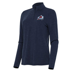 Colorado Avalanche - Antigua Women's Bright Quarter-Zip Top Heather Navy