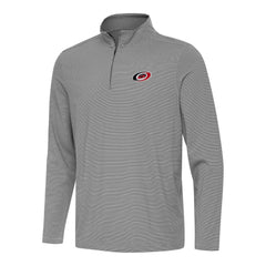 Carolina Hurricanes - Antigua Twine Quarter-Zip Top Black