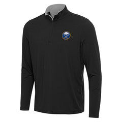 Buffalo Sabres - Antigua Content Quarter-Zip Pullover Top Black/Gray