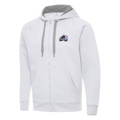 Colorado Avalanche - Antigua Big & Tall Victory Full-Zip Hoodie White