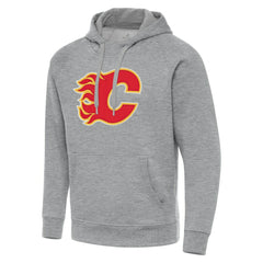 Calgary Flames - Antigua Big & Tall Victory Pullover Hoodie Heather Gray