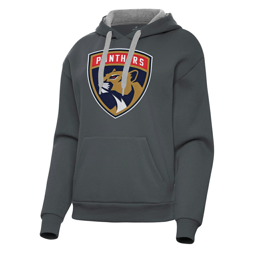 Florida Panthers - Antigua Women's Victory Pullover Hoodie Charcoal