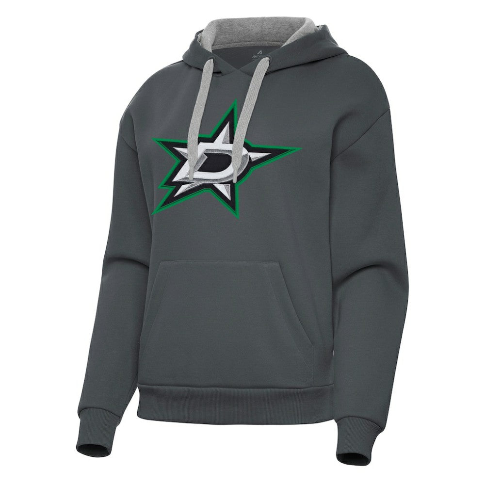 Dallas Stars - Antigua Women's Victory Pullover Hoodie Charcoal
