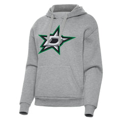Dallas Stars - Antigua Women's Victory Pullover Hoodie Heather Gray