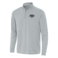 Los Angeles Kings - Antigua Bright Quarter-Zip Top Heather Gray