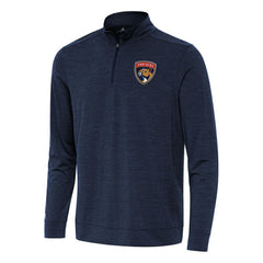 Florida Panthers - Antigua Bright Quarter-Zip Top Heather Navy