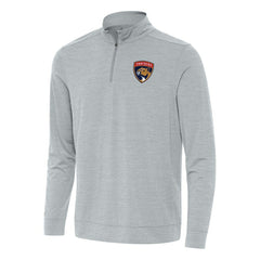 Florida Panthers - Antigua Bright Quarter-Zip Top Heather Gray