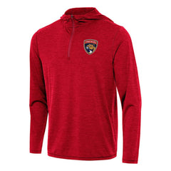 Florida Panthers - Antigua Tidy Quarter-Zip Hoodie Heather Red