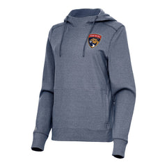 Florida Panthers - Antigua Women's Justice Pullover Hoodie Heather Navy