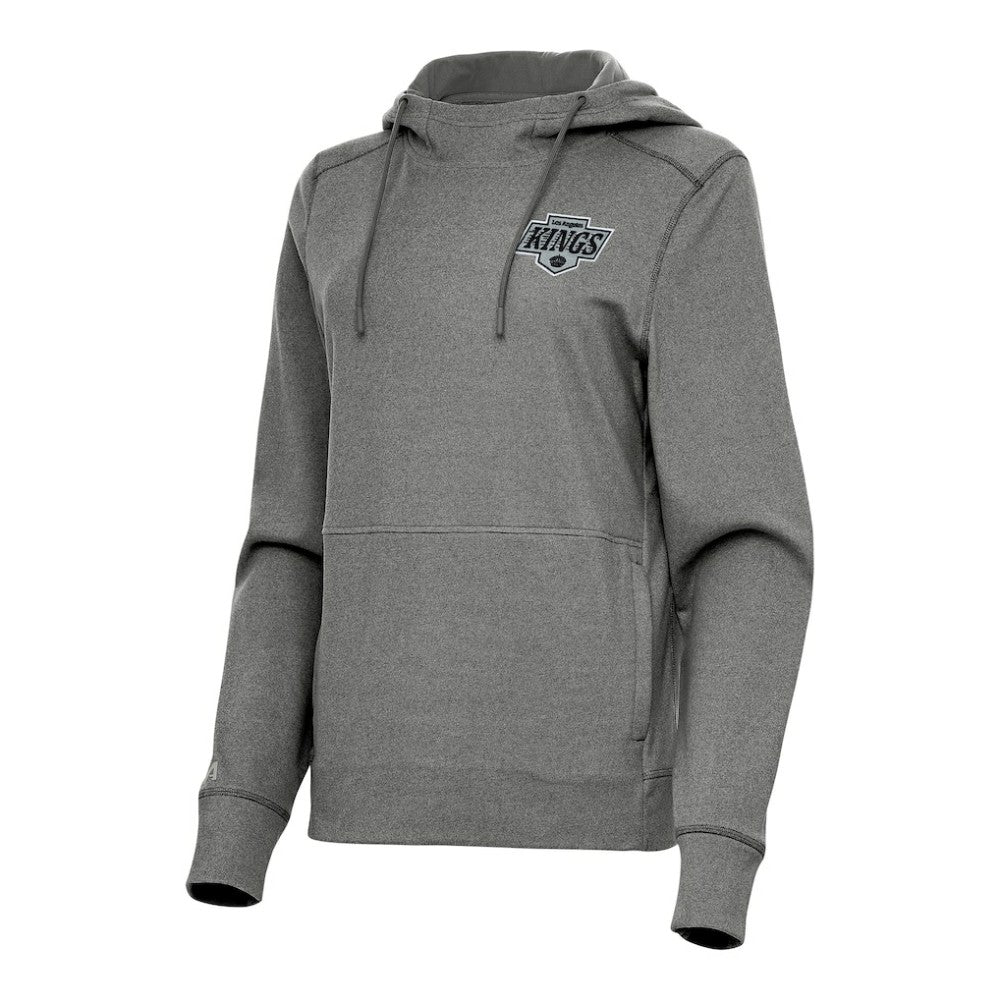 Los Angeles Kings - Antigua Women's Justice Pullover Hoodie Heather Black