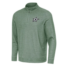 Dallas Stars - Antigua Subtle Quarter-Zip Sweatshirt Hunter Green