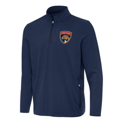 Florida Panthers - Antigua Perilous Quarter-Zip Sweatshirt Navy