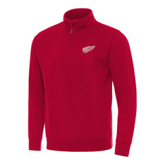 Detroit Red Wings - Antigua Victory Quarter-Zip Mock Sweatshirt Red