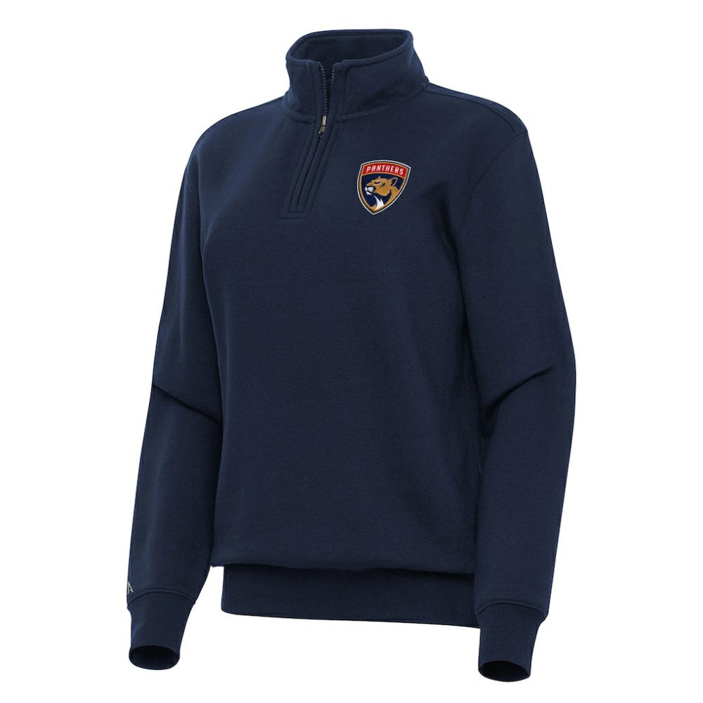 Florida Panthers - Antigua Women's Victory Quarter-Zip Sweatshirt Navy