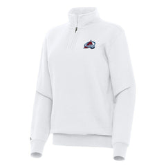 Colorado Avalanche - Antigua Women's Victory Quarter-Zip Sweatshirt White