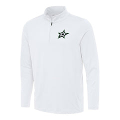 Dallas Stars - Antigua Reprocess Quarter-Zip Top White