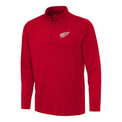 Detroit Red Wings - Antigua Reprocess Quarter-Zip Top Red