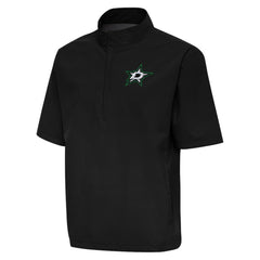 Dallas Stars - Antigua Brisk Quarter-Zip Windbreaker Black