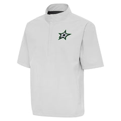 Dallas Stars - Antigua Brisk Quarter-Zip Windbreaker Heather Gray