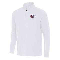 Columbus Blue Jackets - Antigua Intent Quarter-Zip Top White