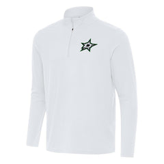 Dallas Stars - Antigua Intent Quarter-Zip Top White