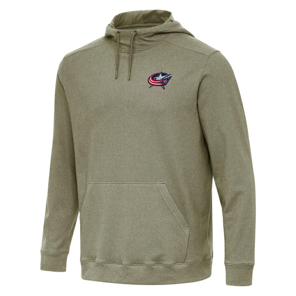 Columbus Blue Jackets - Antigua Cloud Pullover Hoodie Olive