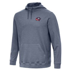 Columbus Blue Jackets - Antigua Cloud Pullover Hoodie Heather Navy