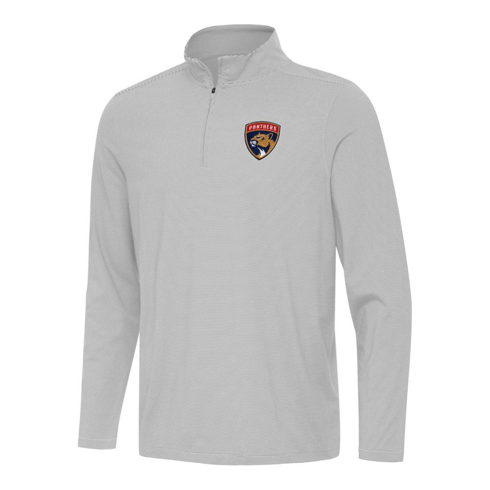 Florida Panthers - Antigua Twine Quarter-Zip Top Gray