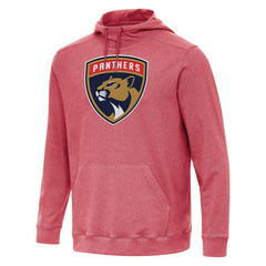 Florida Panthers - Antigua Cloud Pullover Hoodie Heather Red