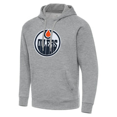Edmonton Oilers - Antigua Big & Tall Victory Pullover Hoodie Heather Gray