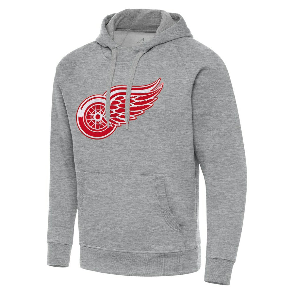 Detroit Red Wings - Antigua Big & Tall Victory Pullover Hoodie Heather Gray