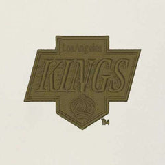 Los Angeles Kings - Antigua Intrepid Sand Raglan Long Sleeve Hoodie T-Shirt Cream/Olive