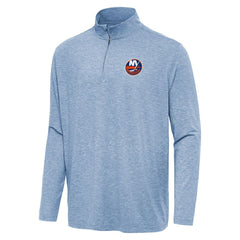 New York Islanders - Antigua Hunk Quarter-Zip Top Heather Aqua