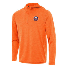 New York Islanders - Antigua Tidy Quarter-Zip Hoodie Heather Orange