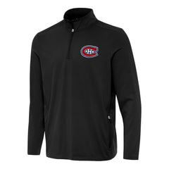 Montreal Canadiens - Antigua Perilous Quarter-Zip Sweatshirt Black