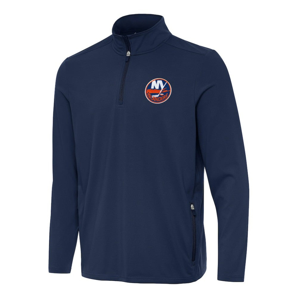 New York Islanders - Antigua Perilous Quarter-Zip Sweatshirt Navy