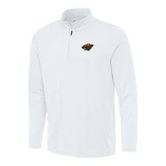 Minnesota Wild - Antigua Reprocess Quarter-Zip Top White