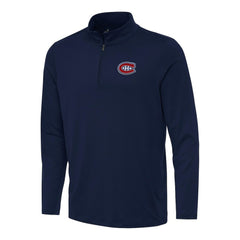 Montreal Canadiens - Antigua Reprocess Quarter-Zip Top Navy