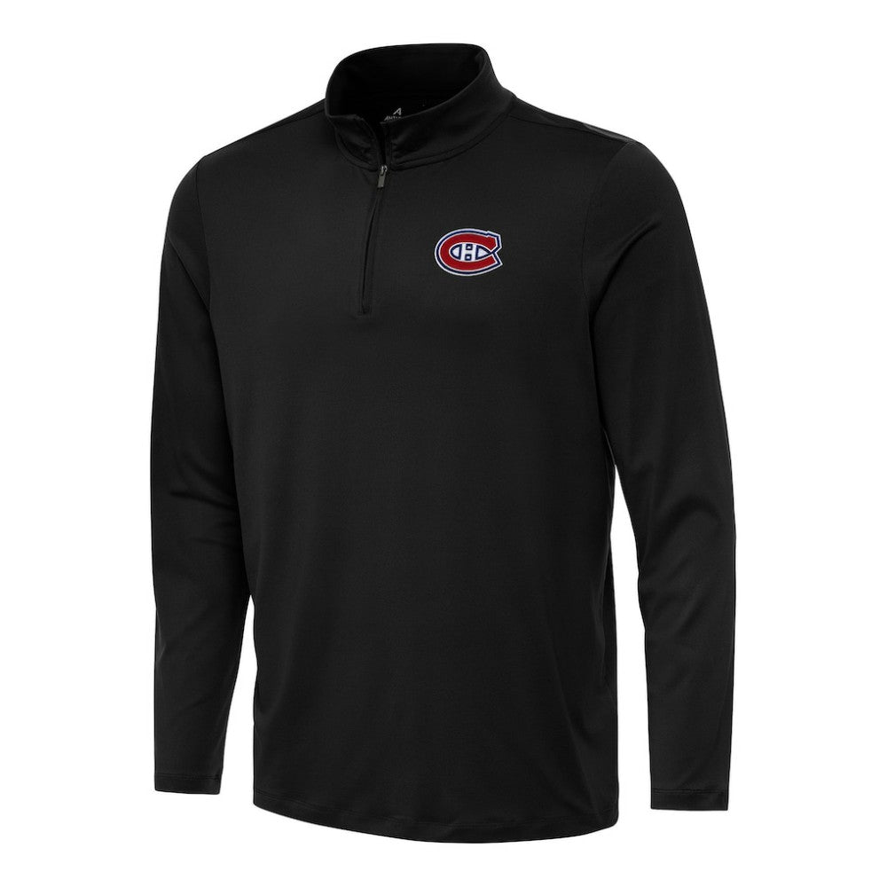 Montreal Canadiens - Antigua Reprocess Quarter-Zip Top Black