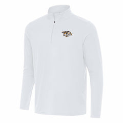 Nashville Predators - Antigua Intent Quarter-Zip Top White