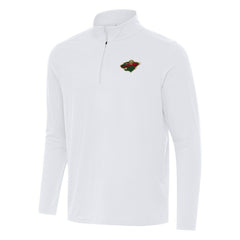 Minnesota Wild - Antigua Intent Quarter-Zip Top White