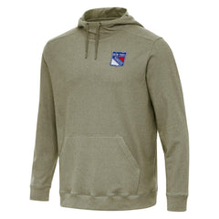 New York Rangers Antigua Cloud Pullover Hoodie Olive