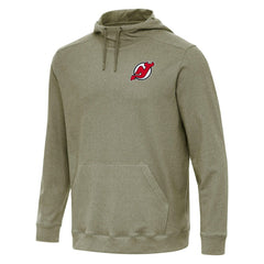New Jersey Devils - Antigua Cloud Pullover Hoodie Olive