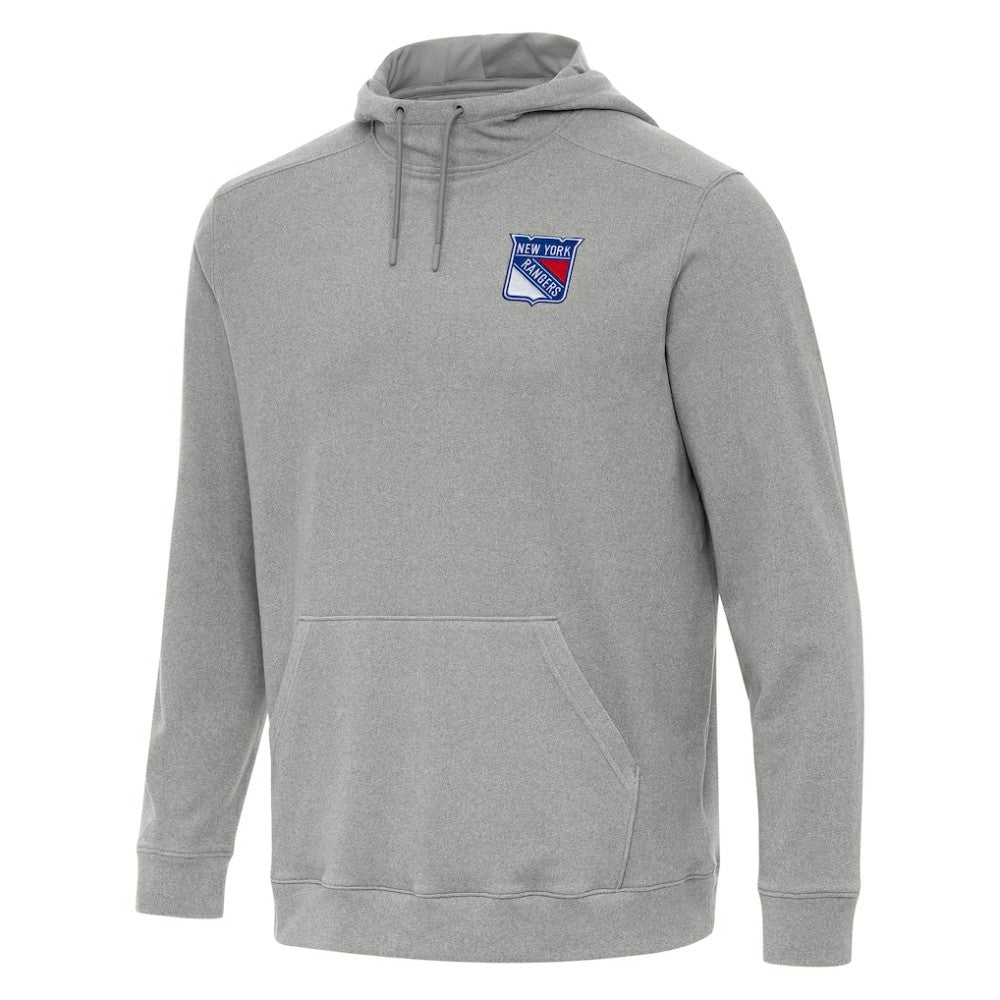 New York Rangers Antigua Cloud Pullover Hoodie Heather Gray
