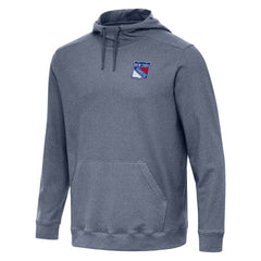 New York Rangers Antigua Cloud Pullover Hoodie Heather Navy